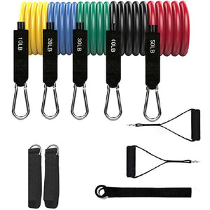 Resistance band with training equipment